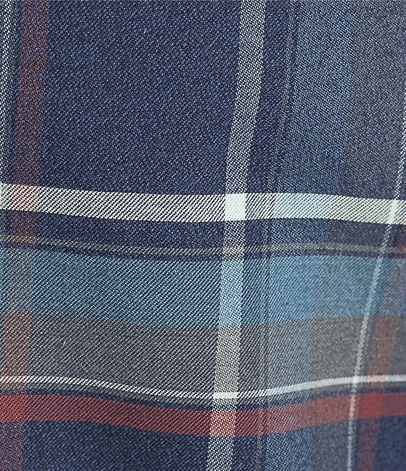 Daniel Cremieux Signature Label Plaid Cashmere Blend Long Sleeve Woven Shirt