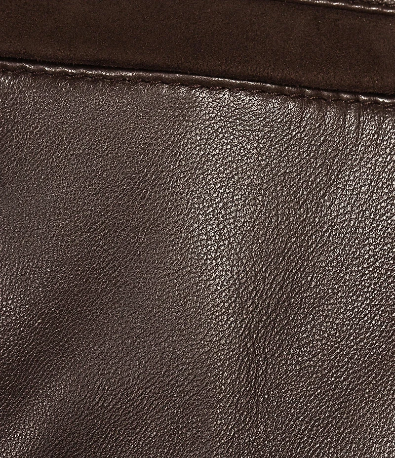 Daniel Cremieux Signature Label Leather Hipster Jacket