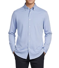 Daniel Cremieux Signature Label Long Sleeve Button Down Luxe Stretch Solid Woven Shirt