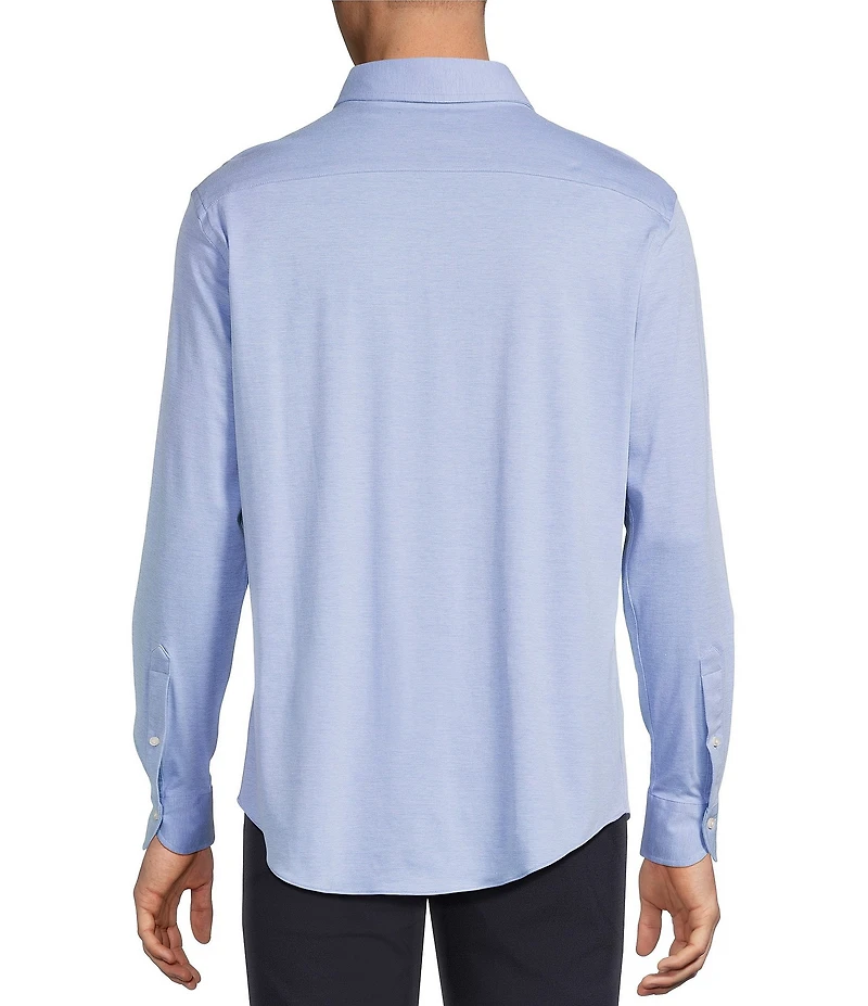 Daniel Cremieux Signature Label Long Sleeve Button Down Luxe Stretch Solid Woven Shirt