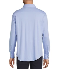 Daniel Cremieux Signature Label Long Sleeve Button Down Luxe Stretch Solid Woven Shirt