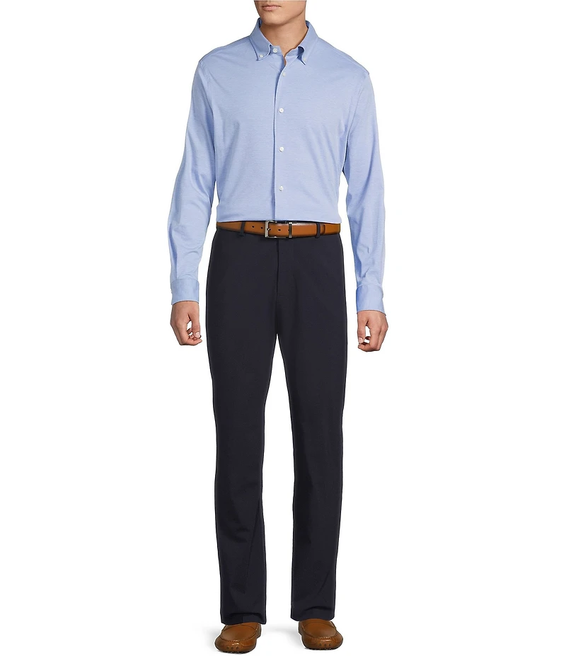 Daniel Cremieux Signature Label Long Sleeve Button Down Luxe Stretch Solid Woven Shirt