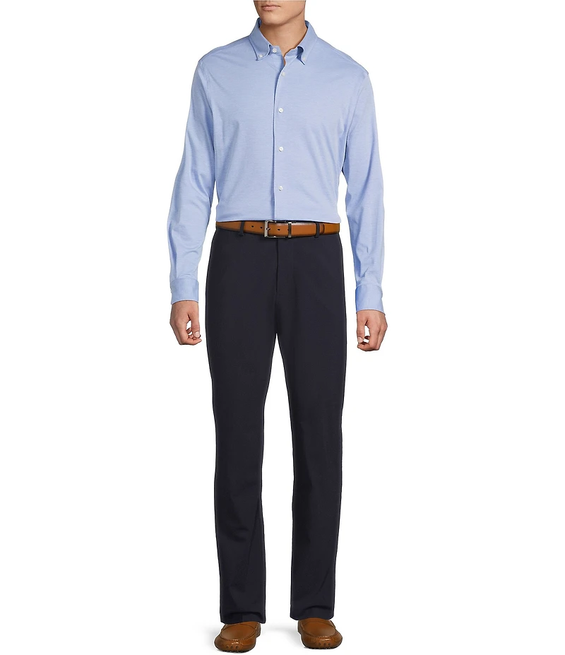 Daniel Cremieux Signature Label Long Sleeve Button Down Luxe Stretch Solid Woven Shirt