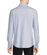 Daniel Cremieux Signature Label Long Sleeve Button down Stripe Luxe Stretch Woven Shirt
