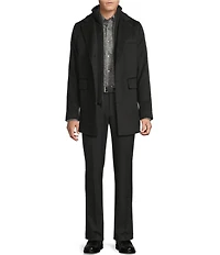 Daniel Cremieux Signature Label Loro Piana Bib Wool Coat