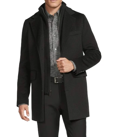 Daniel Cremieux Signature Label Loro Piana Bib Wool Coat