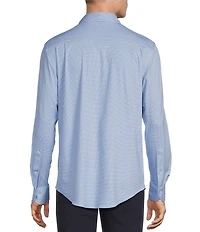 Daniel Cremieux Signature Label Luxe Stretch Diamond Geo Print Long Sleeve Woven Shirt