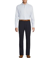 Daniel Cremieux Signature Label Luxe Stretch Diamond Pattern Long Sleeve Woven Shirt