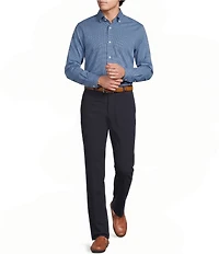 Daniel Cremieux Signature Label Luxe Stretch Geo Print Long Sleeve Woven Shirt