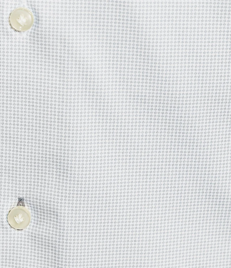 Daniel Cremieux Signature Label Luxe Stretch Micro Pattern Long Sleeve Woven Shirt