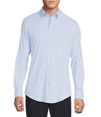 Daniel Cremieux Signature Label Luxe Stretch Plaid Long Sleeve Woven Shirt