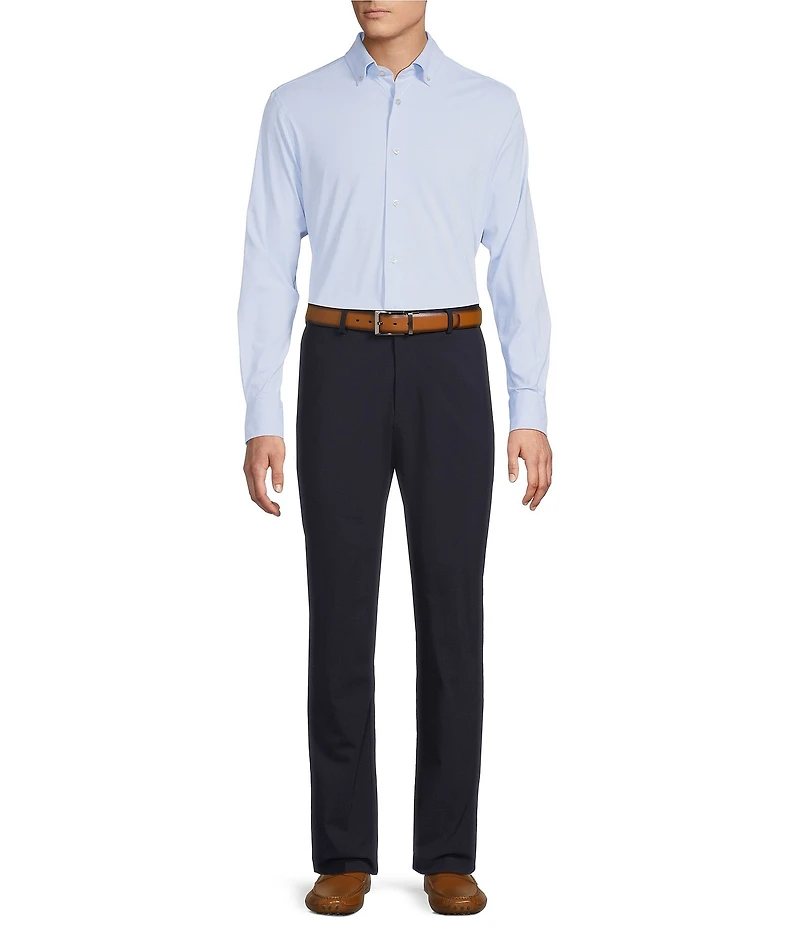 Daniel Cremieux Signature Label Luxe Stretch Plaid Long Sleeve Woven Shirt
