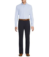 Daniel Cremieux Signature Label Luxe Stretch Plaid Long Sleeve Woven Shirt