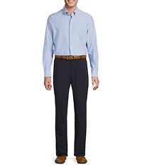 Daniel Cremieux Signature Label Luxe Stretch Stripe Long Sleeve Woven Shirt