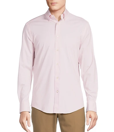 Daniel Cremieux Signature Label Micro Check Luxe Stretch Long Sleeve Woven Shirt
