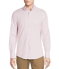 Daniel Cremieux Signature Label Micro Check Luxe Stretch Long Sleeve Woven Shirt