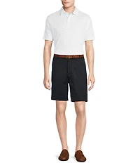 Daniel Cremieux Signature Label Mini Floral Geo Print Short Sleeve Polo Shirt