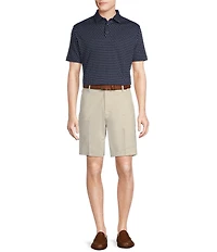 Daniel Cremieux Signature Label Mini Geo Print Short Sleeve Polo Shirt