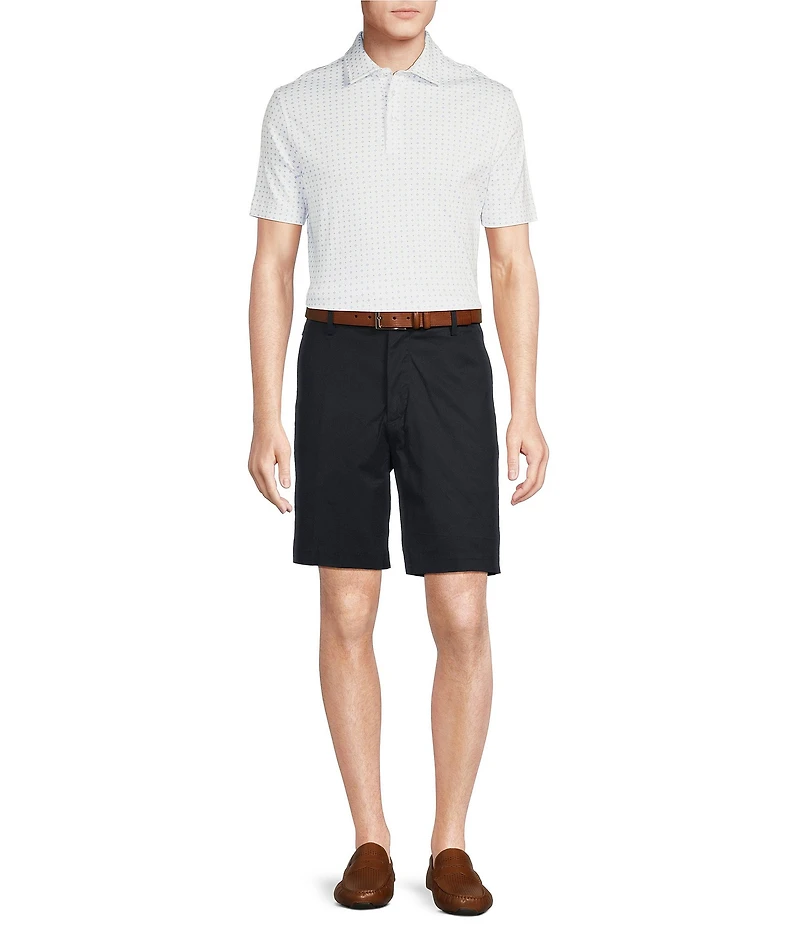 Daniel Cremieux Signature Label Lucent Mini Geo Print Short Sleeve Polo Shirt