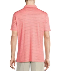 Daniel Cremieux Signature Label Mini Geo Shell Print Short Sleeve Polo Shirt