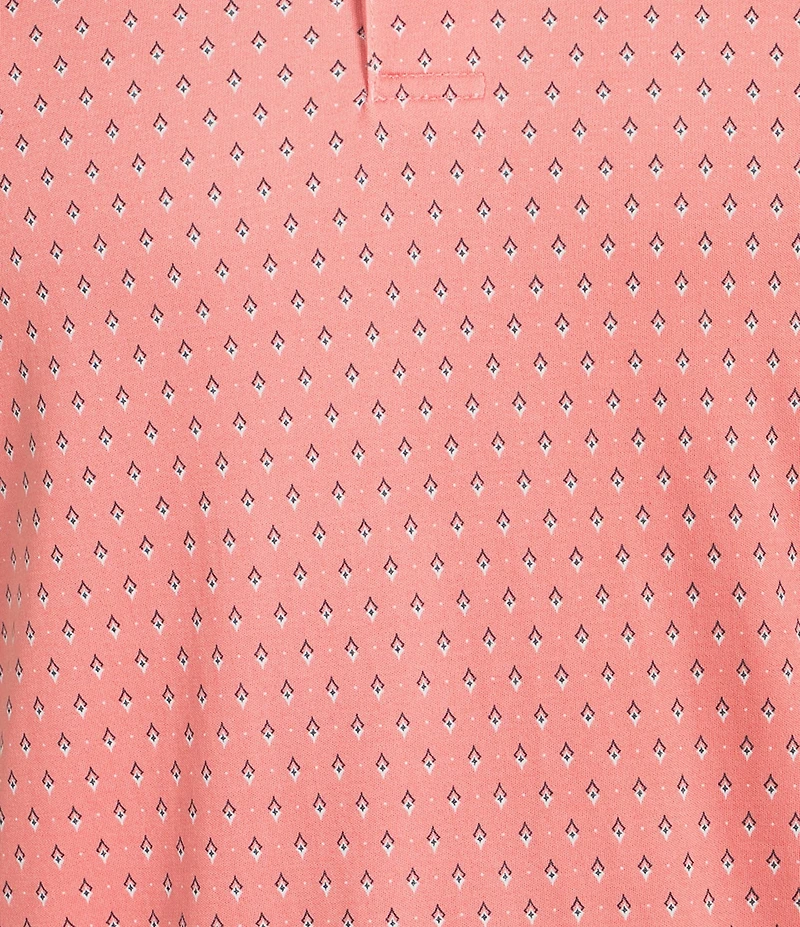 Daniel Cremieux Signature Label Mini Geo Shell Print Short Sleeve Polo Shirt