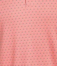 Daniel Cremieux Signature Label Mini Geo Shell Print Short Sleeve Polo Shirt