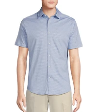 Daniel Cremieux Signature Label Mini Geo Print Short Sleeve Shirt