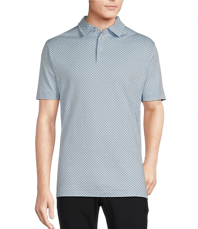 Daniel Cremieux Signature Label Mini Print Short Sleeve Polo Shirt