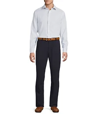 Daniel Cremieux Signature Label Non-Iron Check Linen Long Sleeve Button Front Woven Shirt