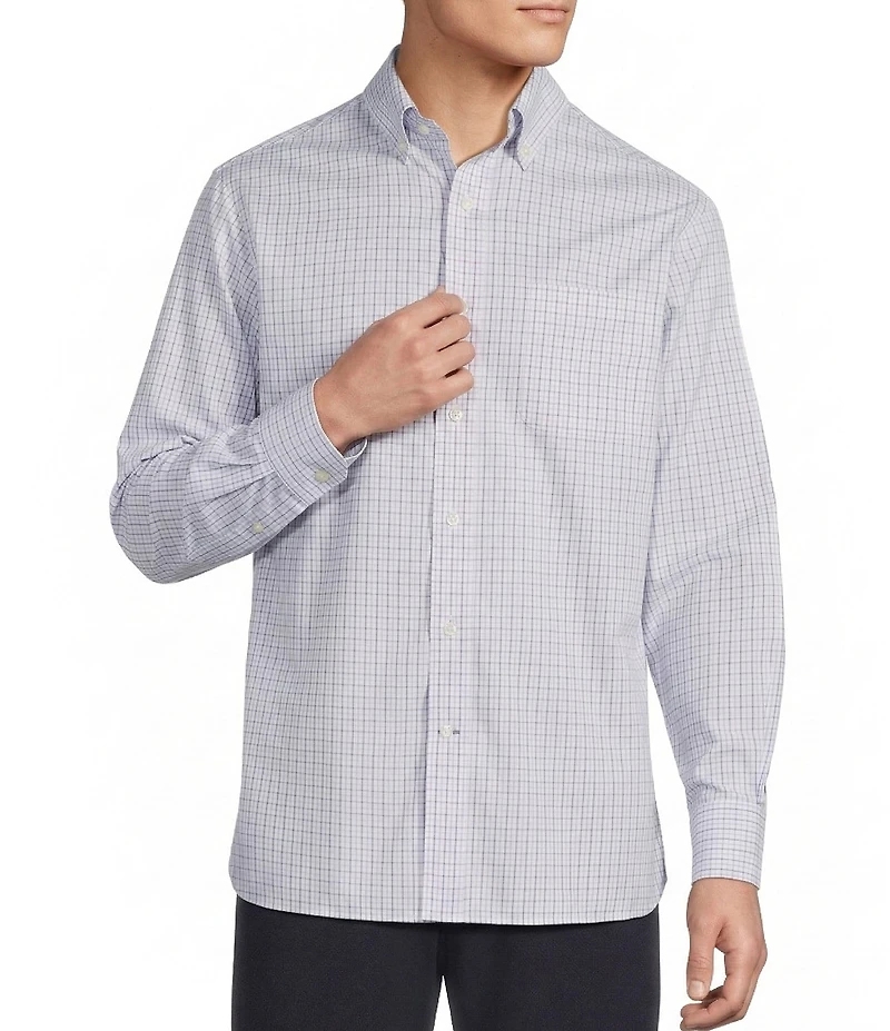 Daniel Cremieux Signature Label Non-Iron Check Long Sleeve Woven Shirt