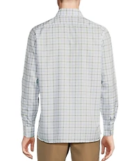 Daniel Cremieux Signature Label Non-iron Checkered Oxford Long Sleeve Woven Shirt