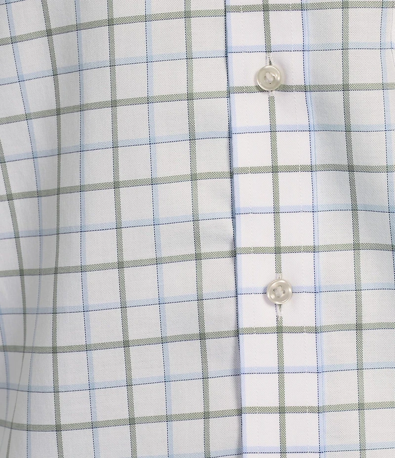 Daniel Cremieux Signature Label Non-iron Checkered Oxford Long Sleeve Woven Shirt