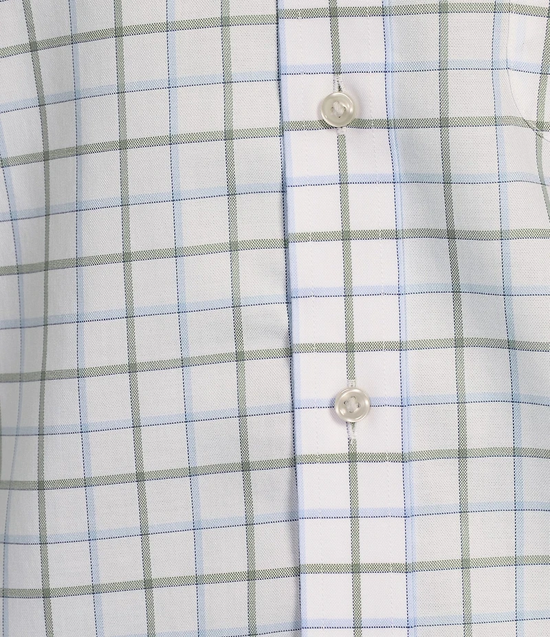 Daniel Cremieux Signature Label Non-iron Checkered Oxford Long Sleeve Woven Shirt