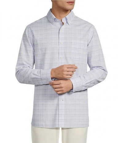Daniel Cremieux Signature Label Non-Iron Glen Plaid Long Sleeve Woven Shirt