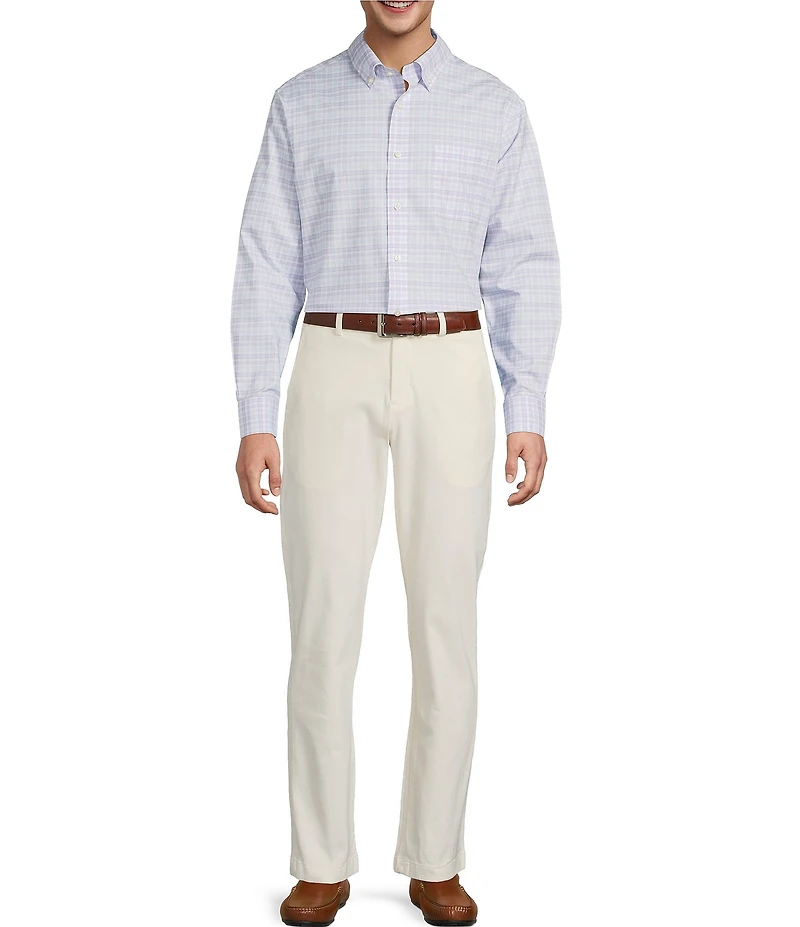 Daniel Cremieux Signature Label Non-Iron Glen Plaid Long Sleeve Woven Shirt