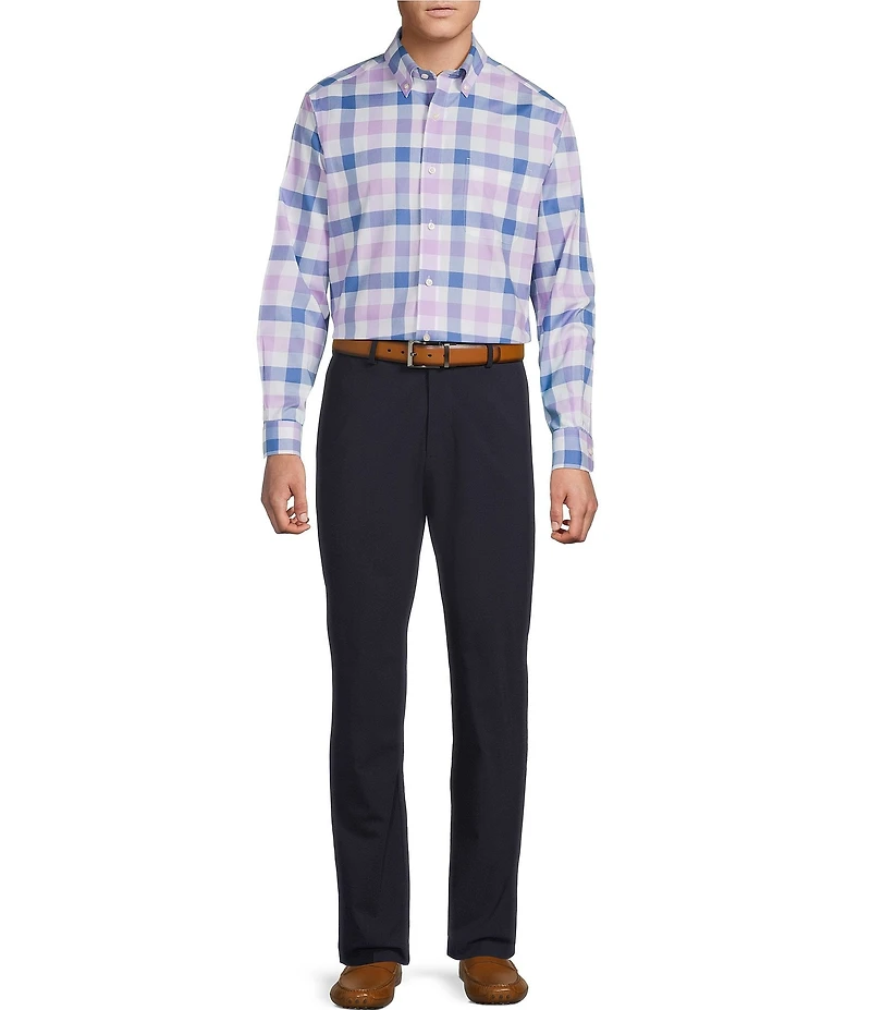 Daniel Cremieux Signature Label Non-Iron Large Plaid Long Sleeve Woven Shirt