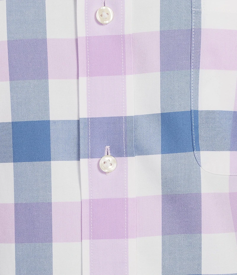 Daniel Cremieux Signature Label Non-Iron Large Plaid Long Sleeve Woven Shirt