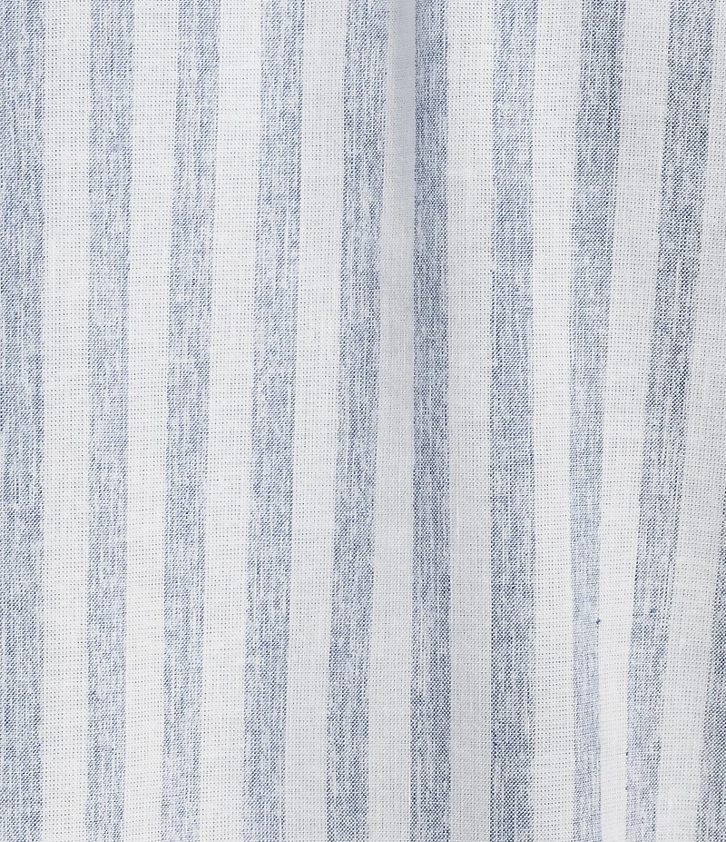 Daniel Cremieux Signature Label Non-Iron Large Stripe Linen Long Sleeve Woven Shirt