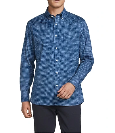 Daniel Cremieux Signature Label Non-Iron Paisley Oxford Long Sleeve Woven Shirt