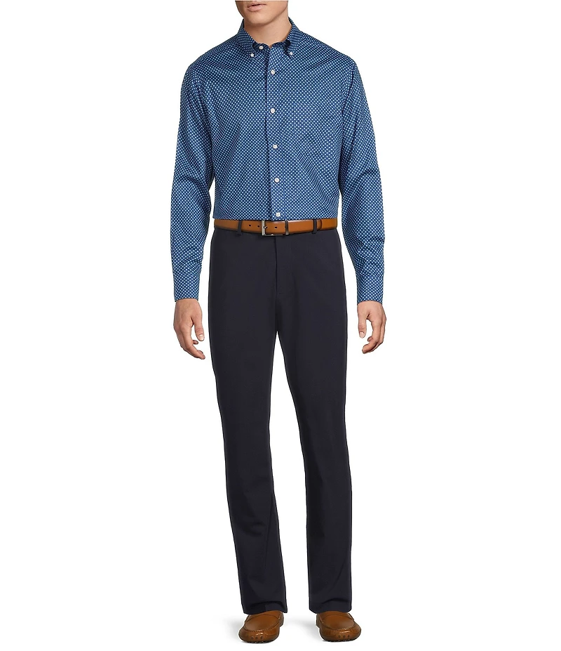 Daniel Cremieux Signature Label Non-Iron Paisley Oxford Long Sleeve Woven Shirt