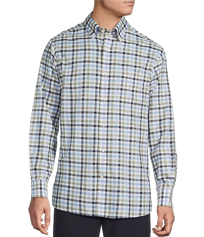Daniel Cremieux Signature Label Non-Iron Plaid Long Sleeve Woven Shirt