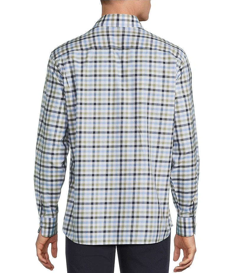 Daniel Cremieux Signature Label Non-Iron Plaid Long Sleeve Woven Shirt