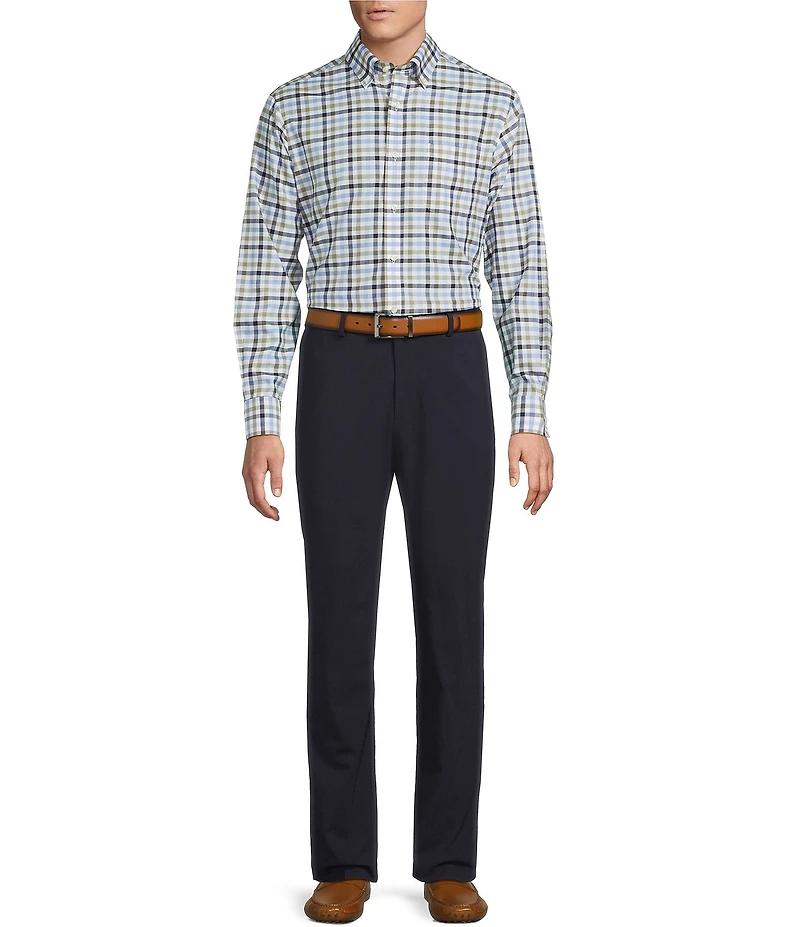 Daniel Cremieux Signature Label Non-Iron Plaid Long Sleeve Woven Shirt