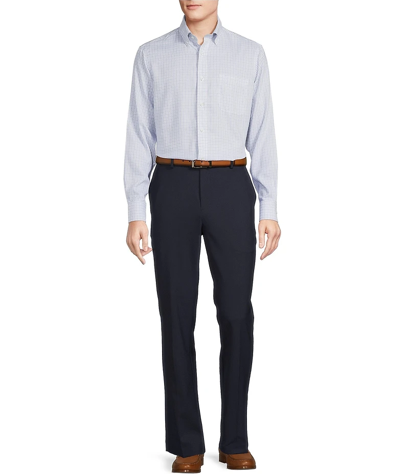 Daniel Cremieux Signature Label Non-Iron Plaid Long Sleeve Woven Shirt