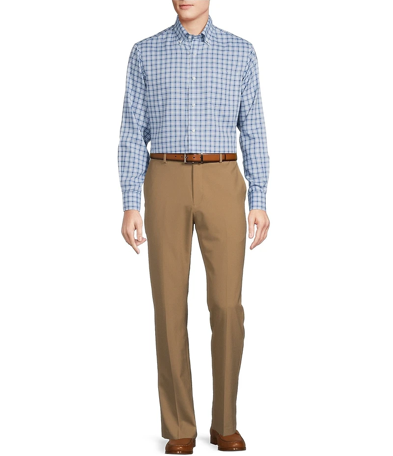 Daniel Cremieux Signature Label Non-Iron Small Plaid Long Sleeve Woven Shirt