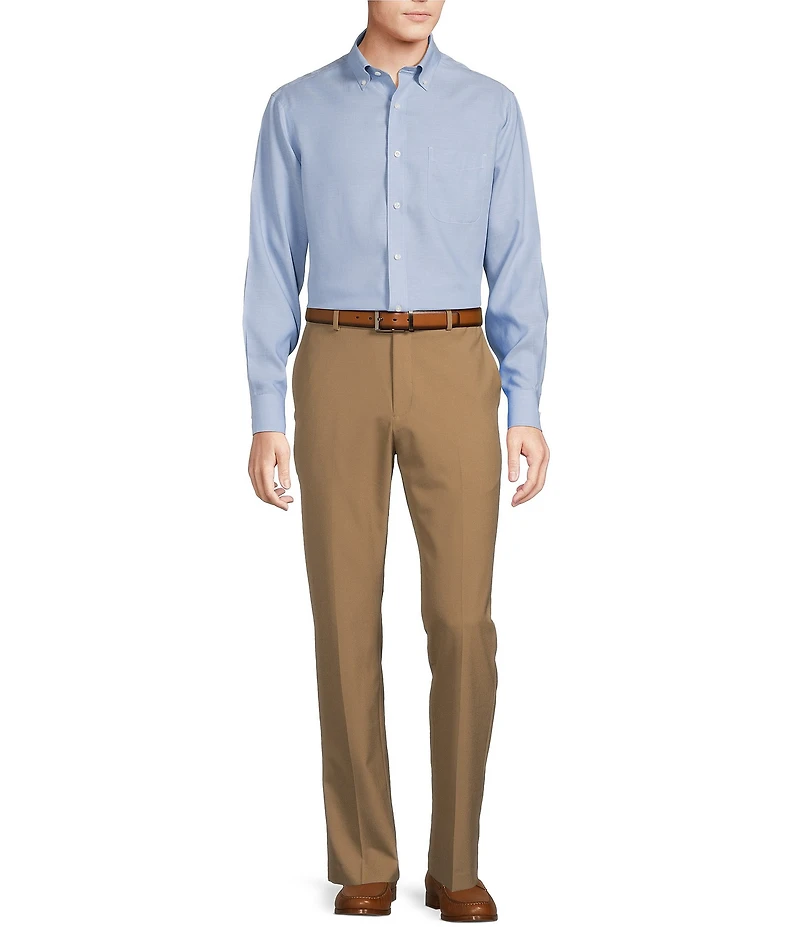 Daniel Cremieux Signature Label Non-Iron Solid Long Sleeve Woven Shirt
