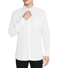 Daniel Cremieux Signature Label Non-Iron Solid Oxford Long Sleeve Woven Shirt