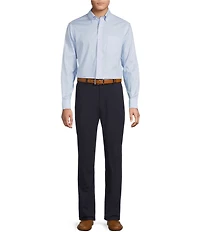 Daniel Cremieux Signature Label Non-Iron Square Geometric Oxford Long Sleeve Woven Shirt