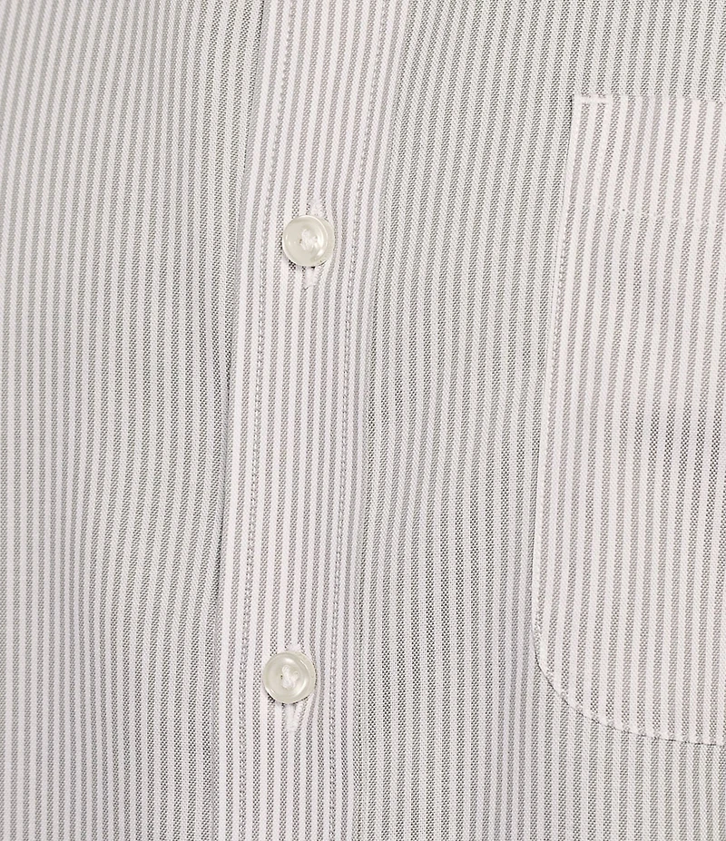 Daniel Cremieux Signature Label Non-Iron Stripe Oxford Long Sleeve Woven Shirt