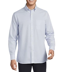 Daniel Cremieux Signature Label Non-Iron Stripe Oxford Long Sleeve Woven Shirt